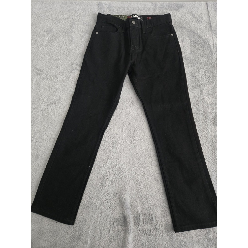 NWT Boys Tony Hawk Skate Adjustable Waist Skinny Slouch Black Jeans Size 10